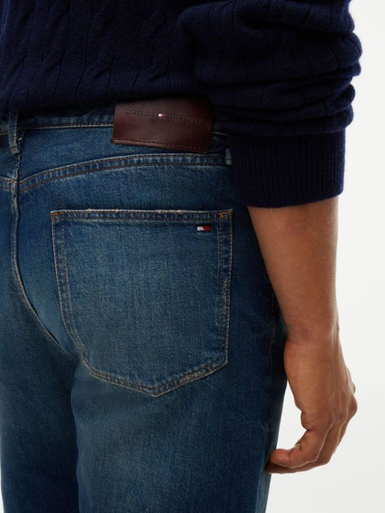 Blue Dover Regular Straight Faded Jeans  Men