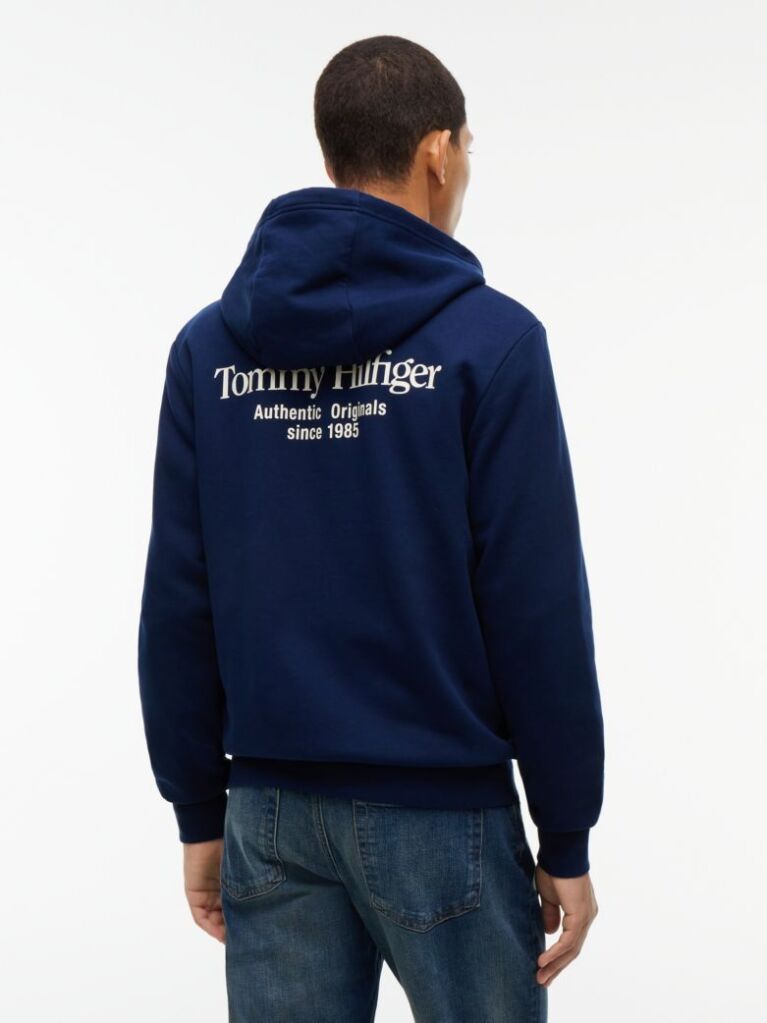 Blue Back Graphic Terry Zip-Thru Hoody  Men