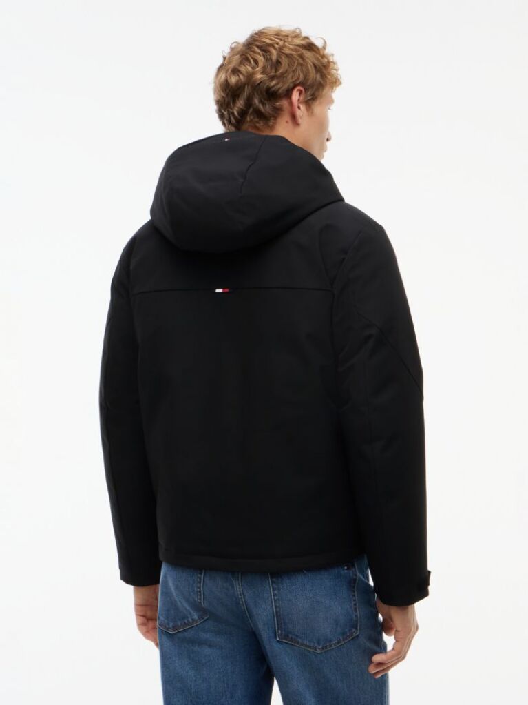 Black Performance Tech Water Repellent Padded Jacket  Men
