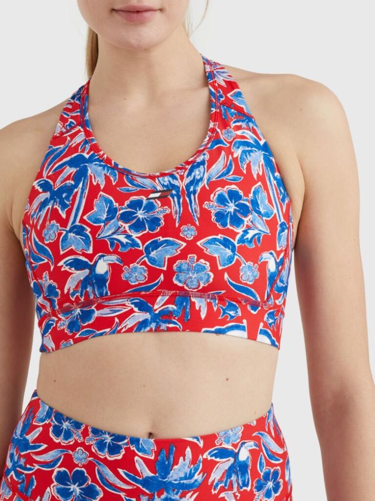 Multi Sport Medium Support Floral Bra  Women