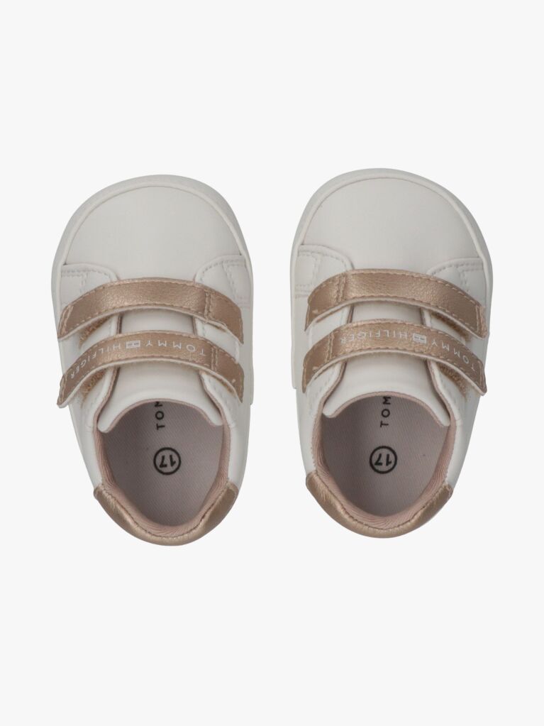 Multi Logo Hook And Loop Sneakers  Girls