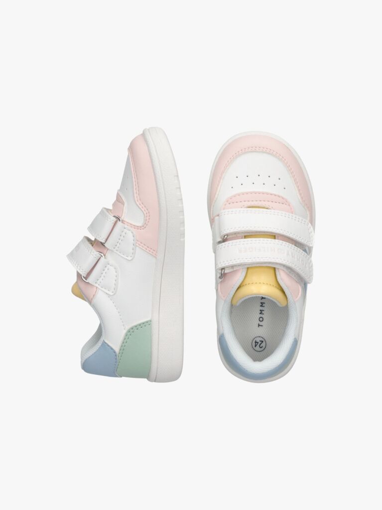 Multi Colour-Blocked Velcro Sneakers  Girls