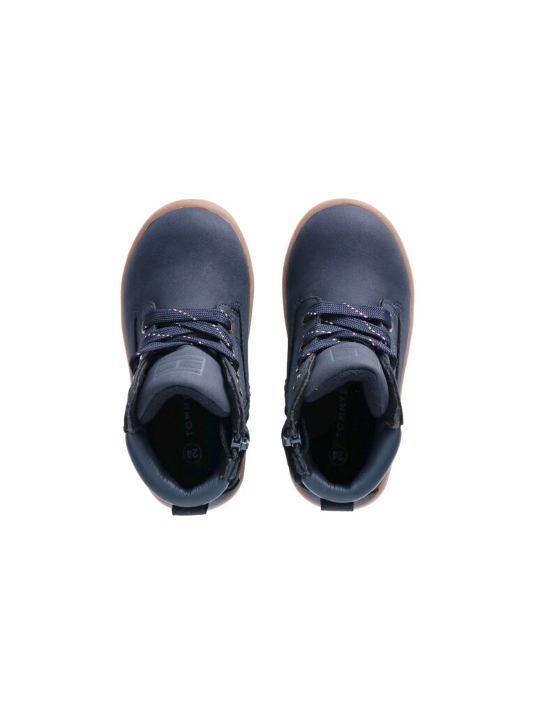 Blue Lace-Up Bootie  Kids Unisex