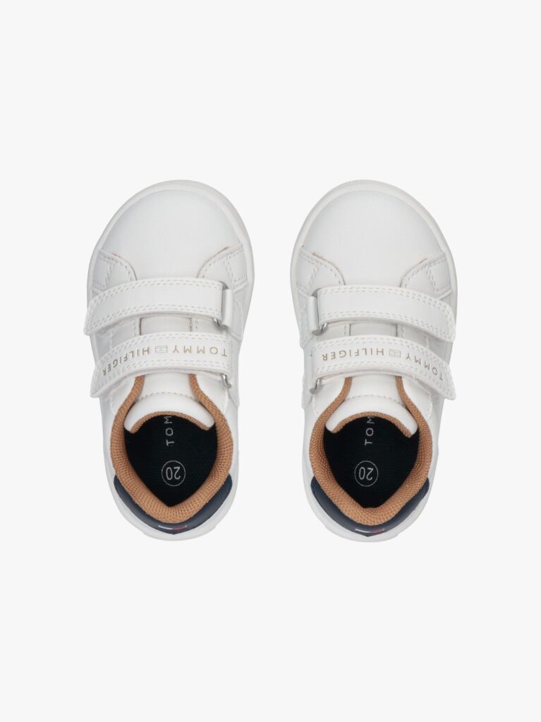 White Signature Low-Top Sneakers  Kids Unisex