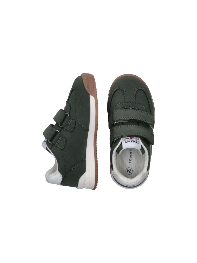 Green Low Cut Velcro Sneaker  Kids Unisex