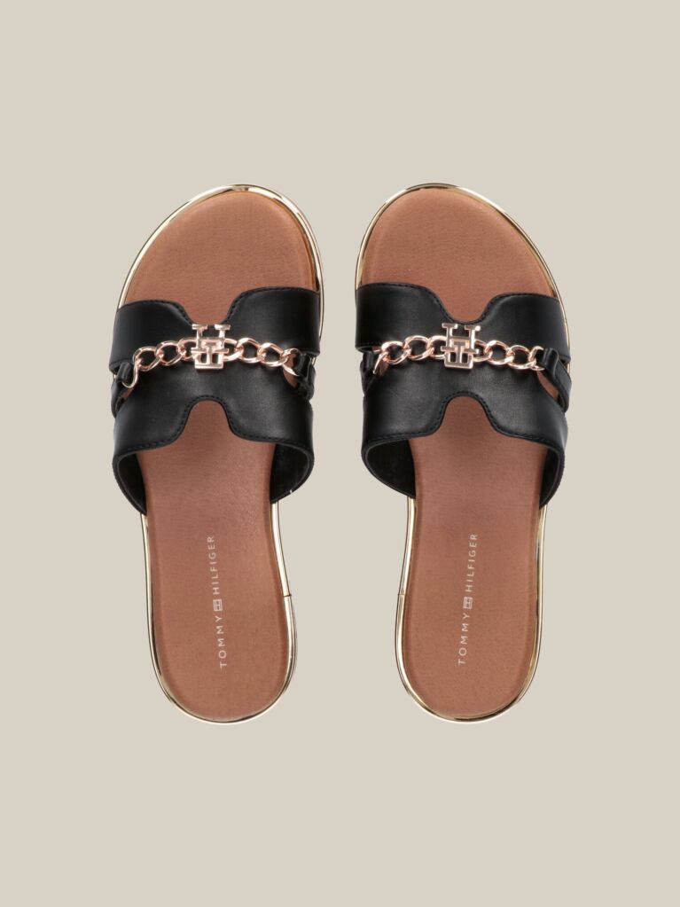 Black Chain Mules   Girls