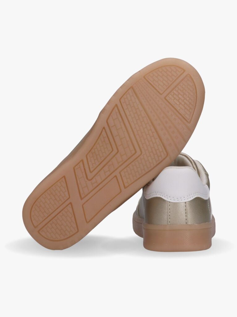 Gold Tonal Flag Sneakers  Girls