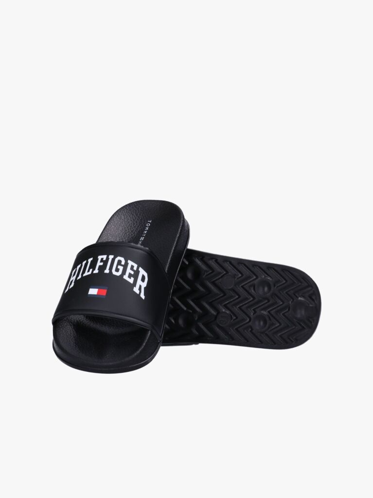 Black Logo Pool Slide  Kids Unisex