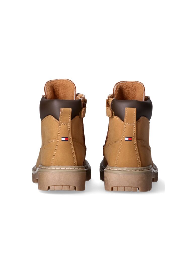 Yellow Cleat Debossed Ankle Boots  Kids Unisex