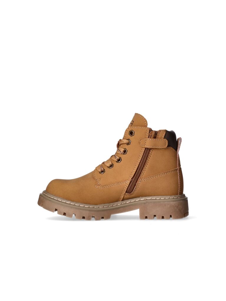 Yellow Cleat Debossed Ankle Boots  Kids Unisex