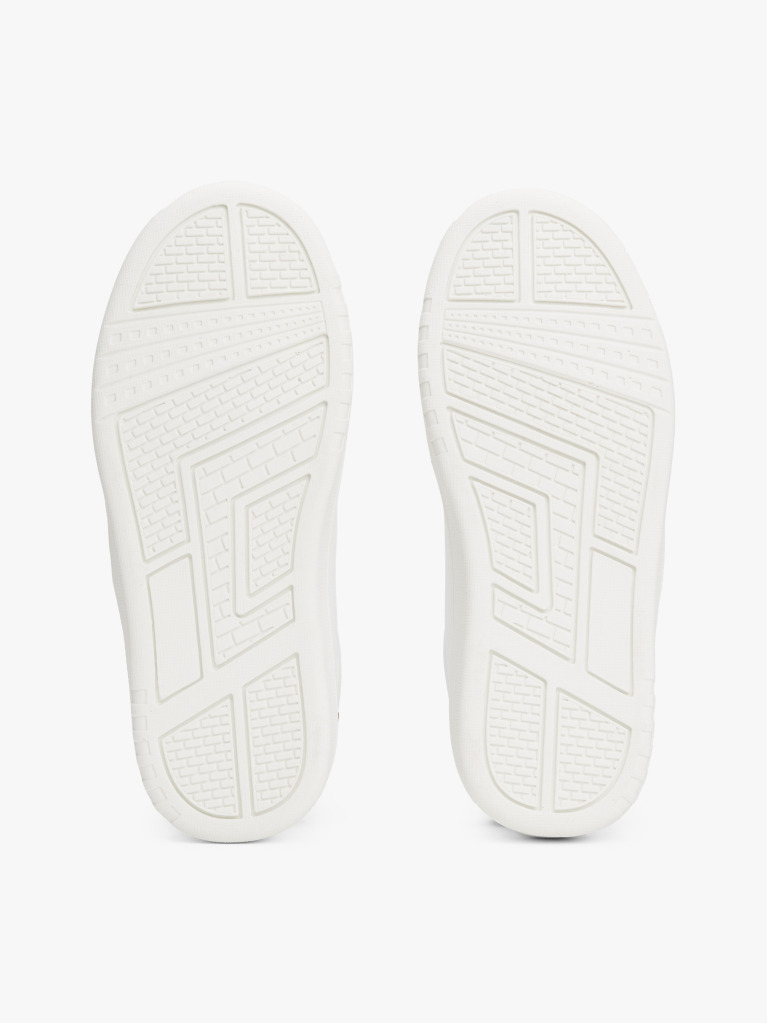 White Flag Contrast Heel Sneakers  Kids Unisex