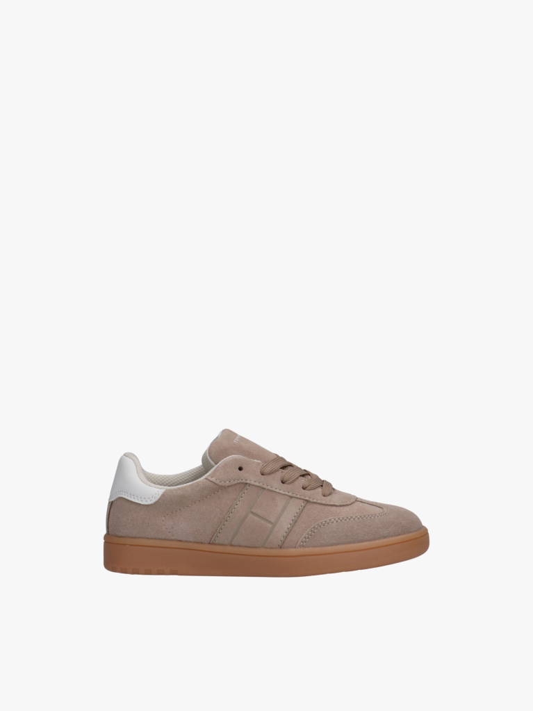 Beige Lace-Up Sneakers  Kids Unisex