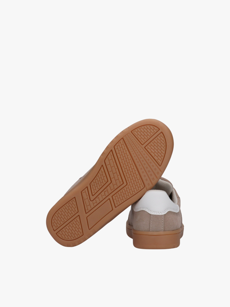 Beige Lace-Up Sneakers  Kids Unisex