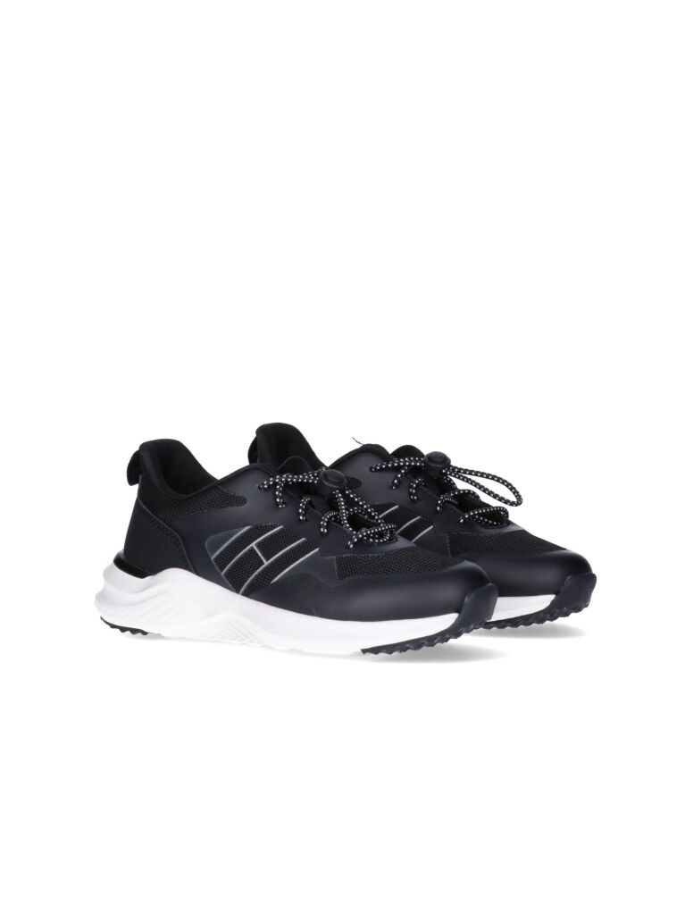 Black Low-Cut Lace Up Sneakers  Kids Unisex