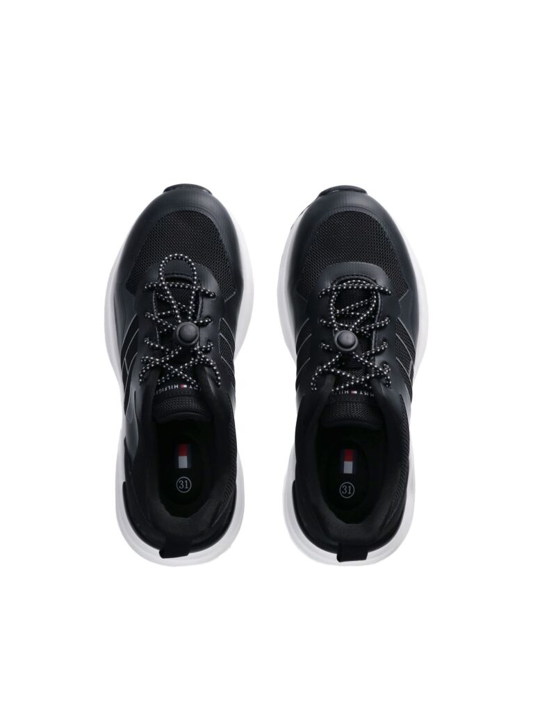 Black Low-Cut Lace Up Sneakers  Kids Unisex