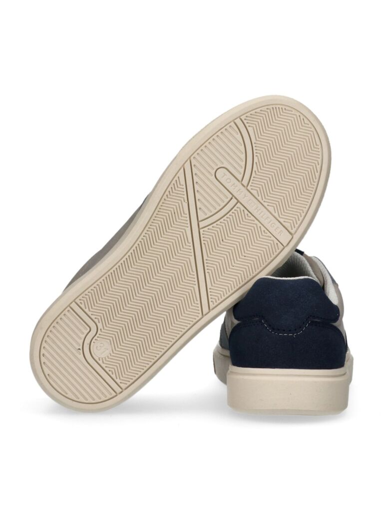 Multi Contrast Heel Lace Up Sneakers  Kids Unisex