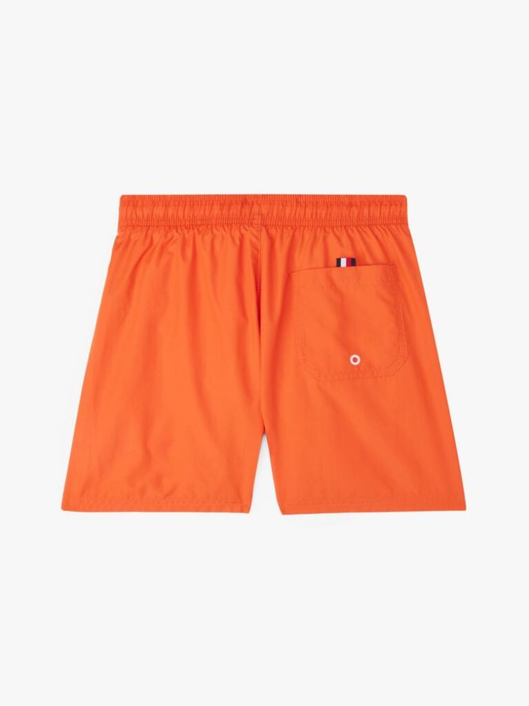 Orange Original Logo Mid Length Swim Shorts  Boys