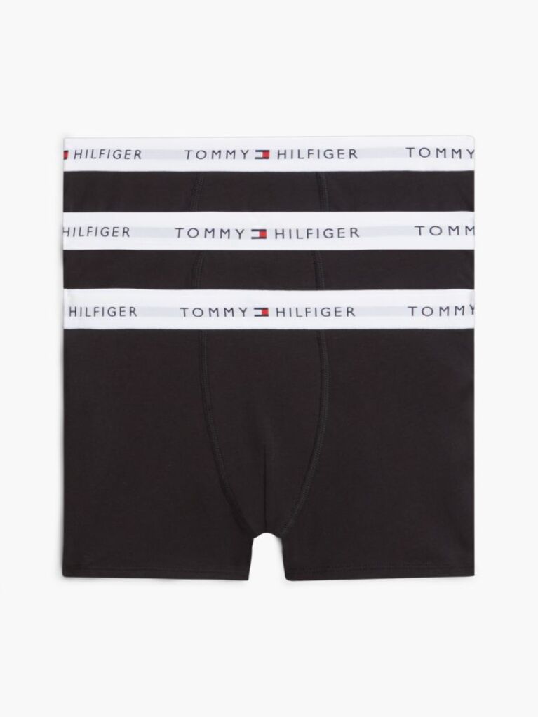 Black 3-Pack Signature Logo Waistband Trunks  Boys