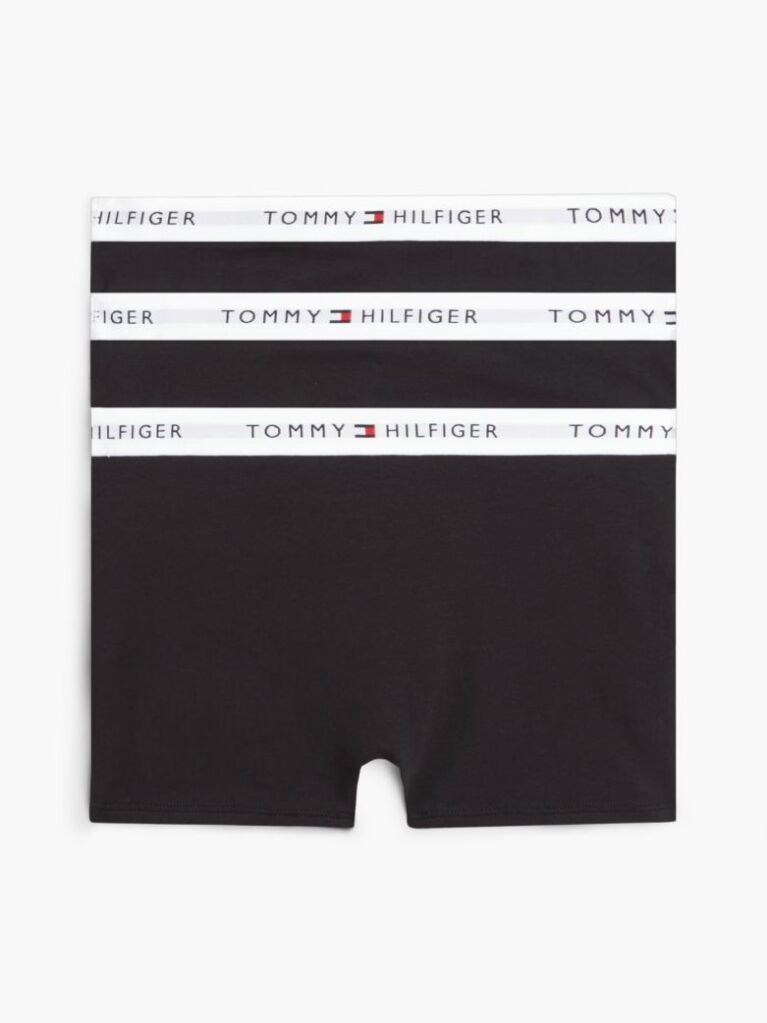 Black 3-Pack Signature Logo Waistband Trunks  Boys