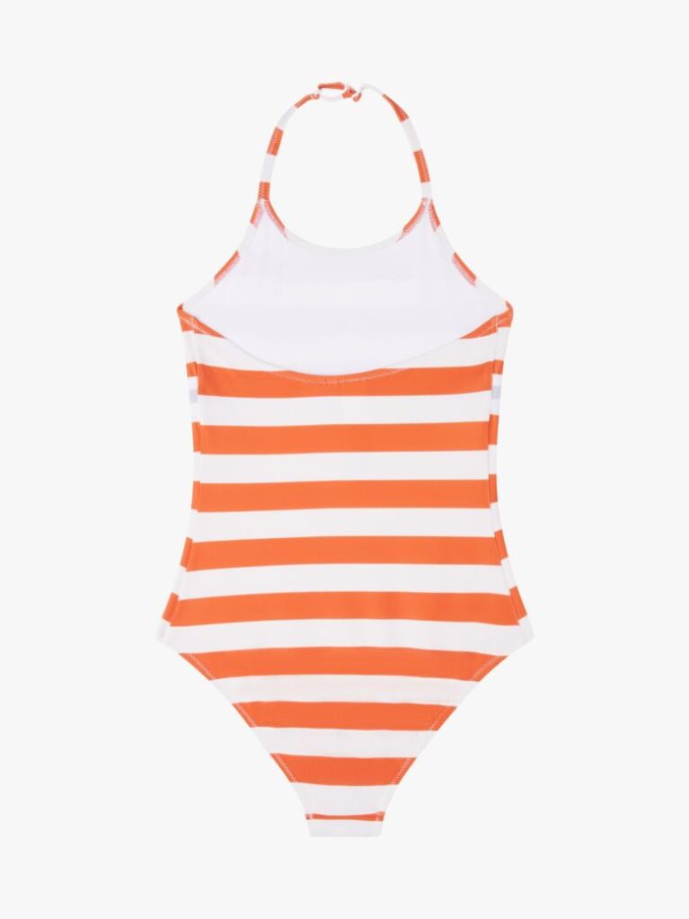 Multi Original Stripe Halterneck Swimsuit  Girls