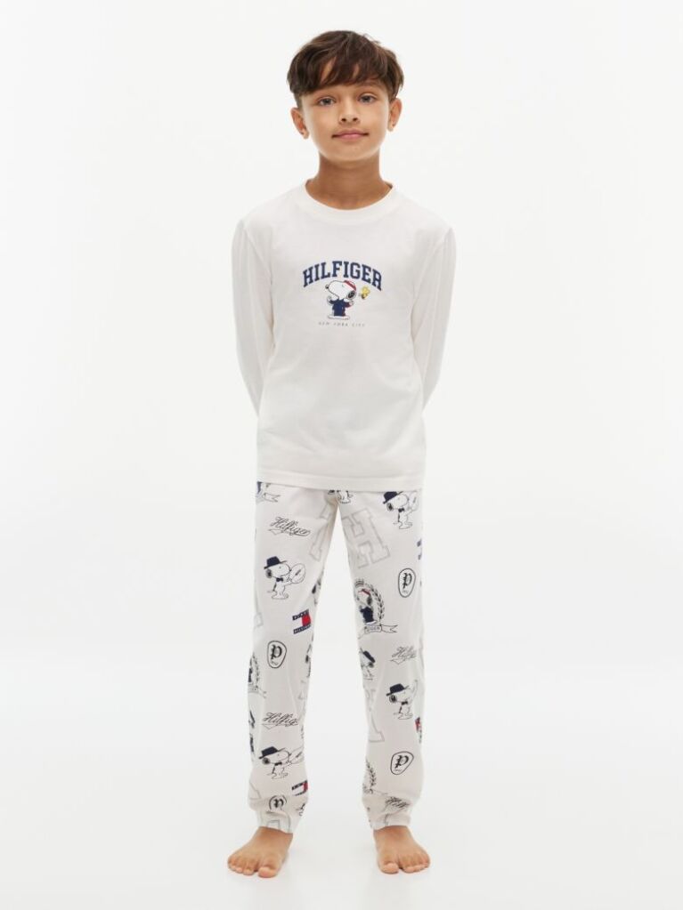 Multi Signature Peanuts® Print Jersey Pyjama Set  Kids Unisex