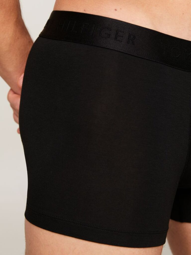 Black 3-Pack Tonal Logo Trunks  Men