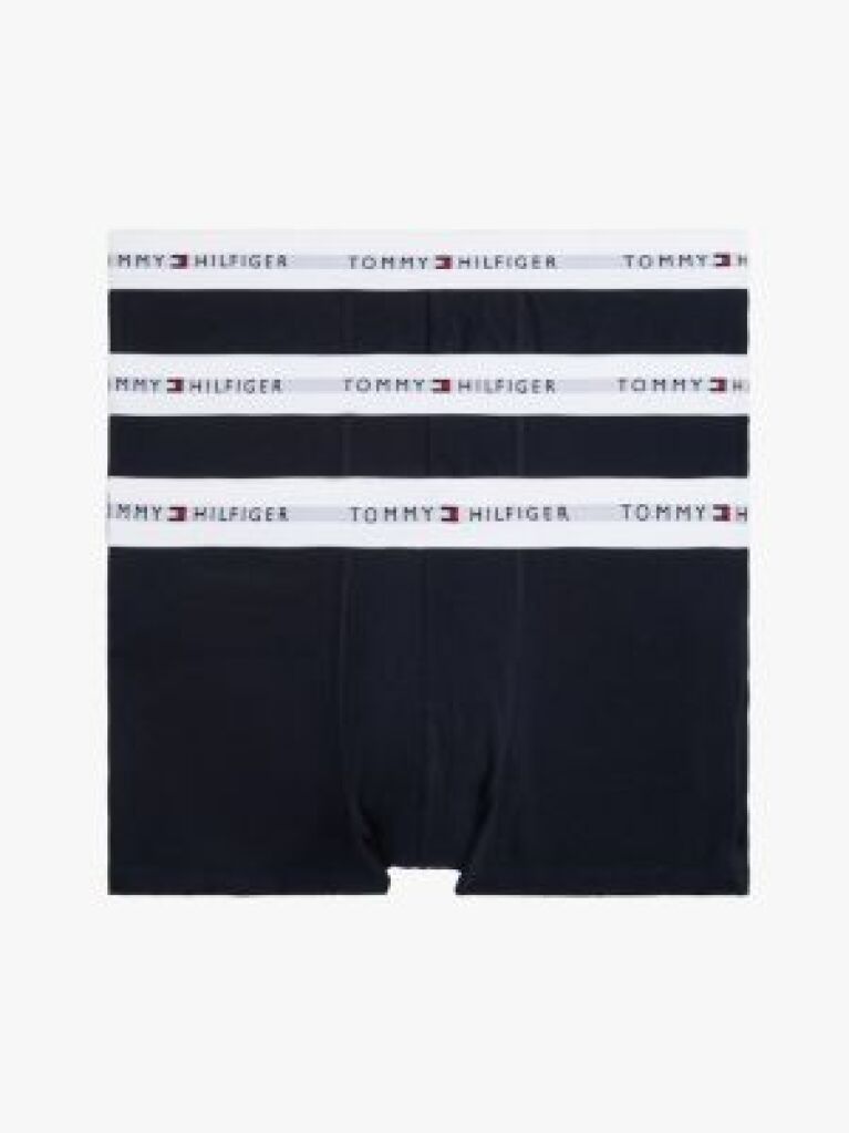 Blue 3-Pack Logo Trunks  Men