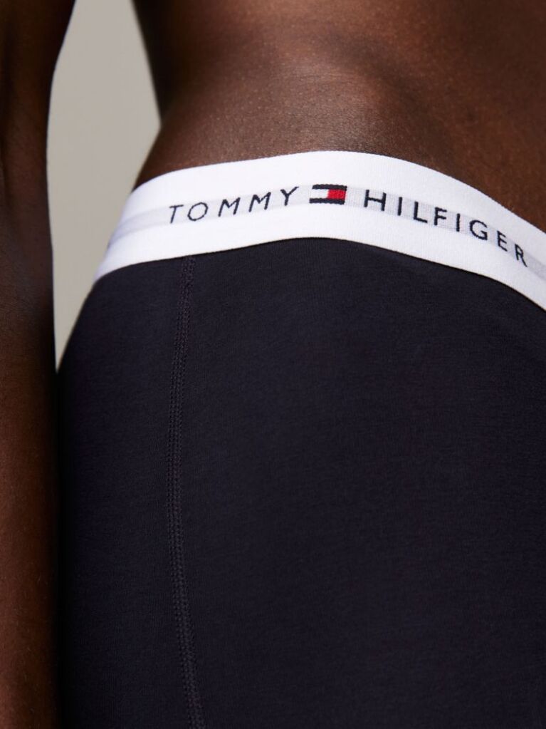 Blue 3-Pack Logo Trunks  Men