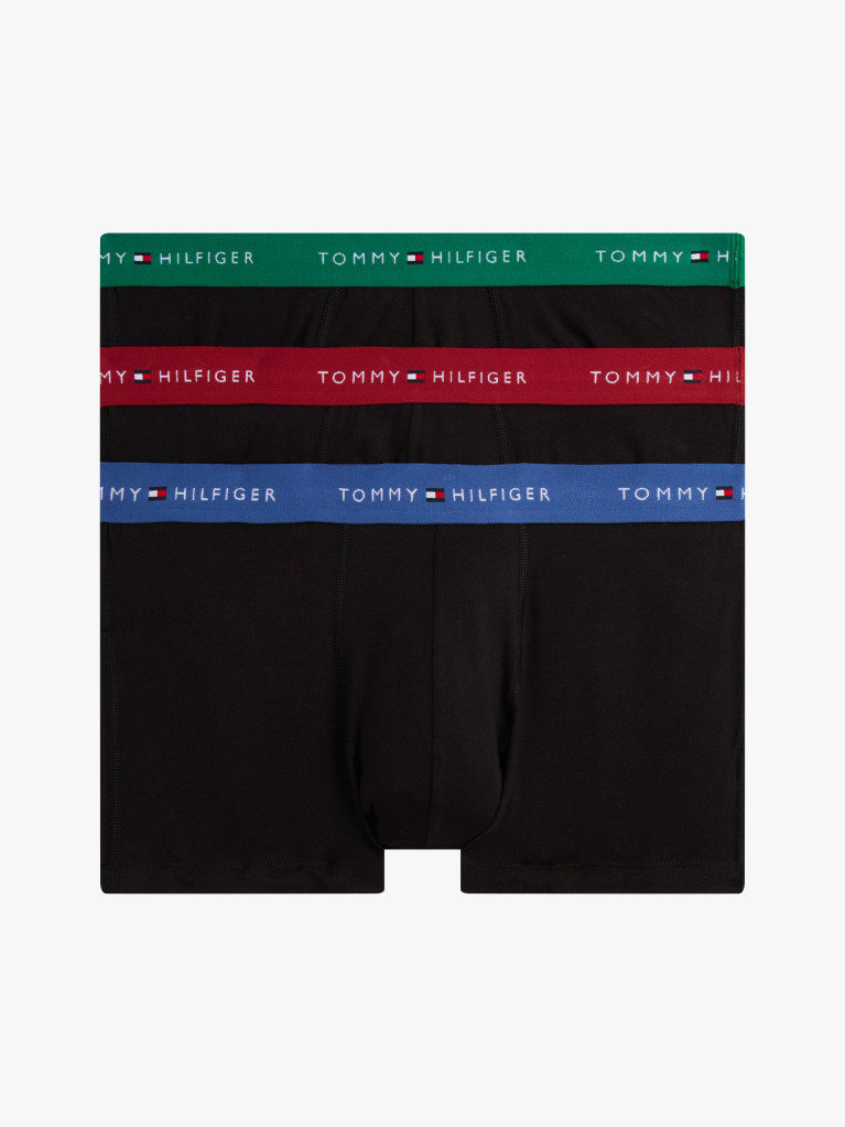 Multi 3-Pack Logo Waistband Trunks  Men