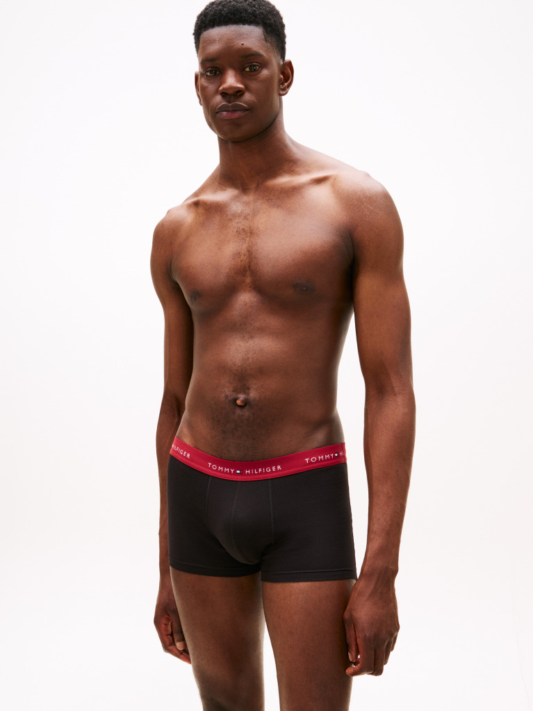 Multi 3-Pack Logo Waistband Trunks  Men