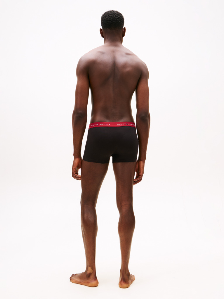 Multi 3-Pack Logo Waistband Trunks  Men
