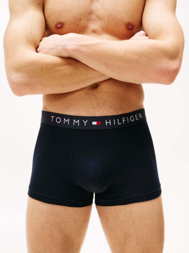 Multi 3-Pack TH Original Logo Waistband Trunks  Men