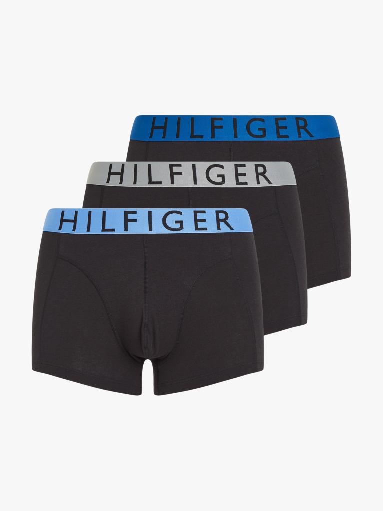 Multi 3-Pack Contrast Waistband Trunks  Men