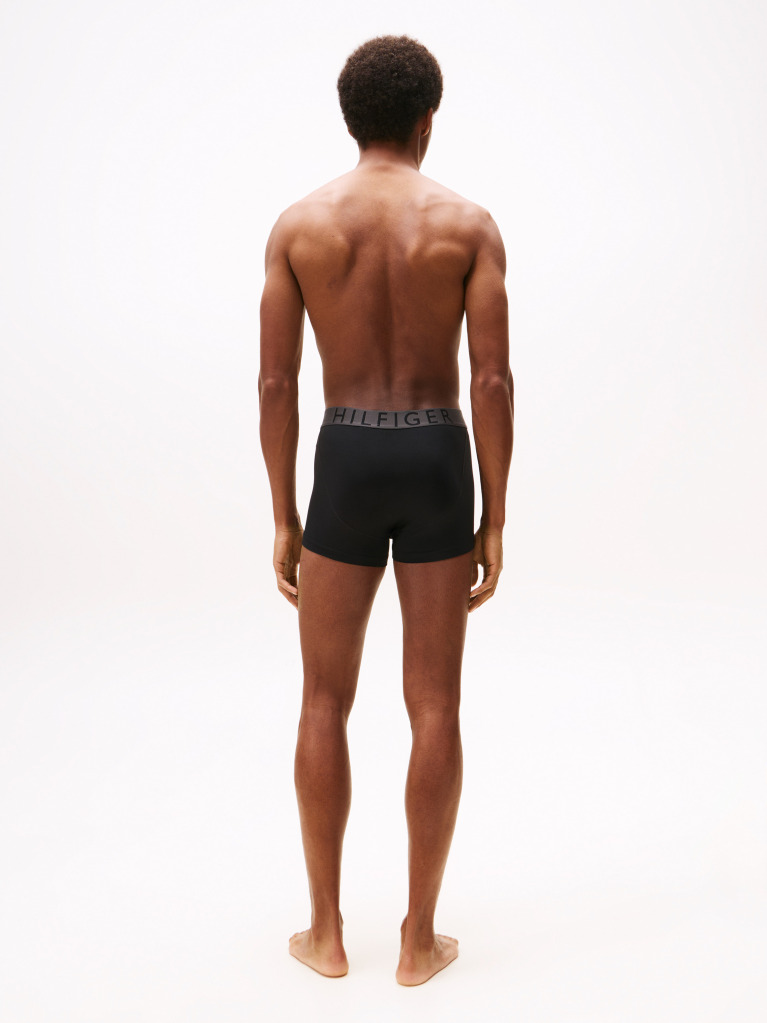 Multi 3-Pack Microfibre Logo Waistband Trunks  Men