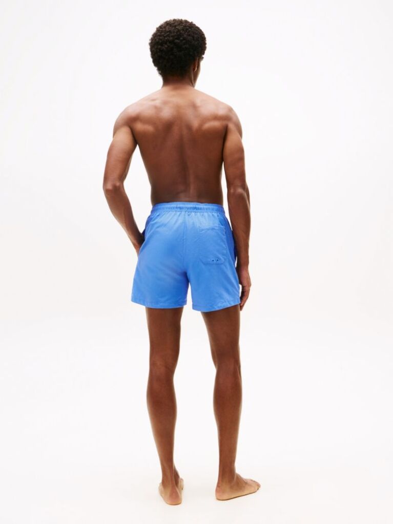Blue Essential Mid Length Swim Shorts  Men