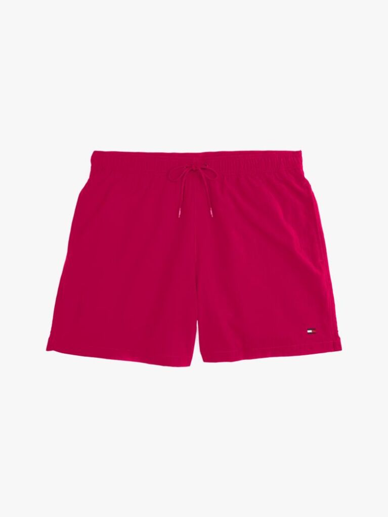 Pink Essential Mid Length Swim Shorts  Men