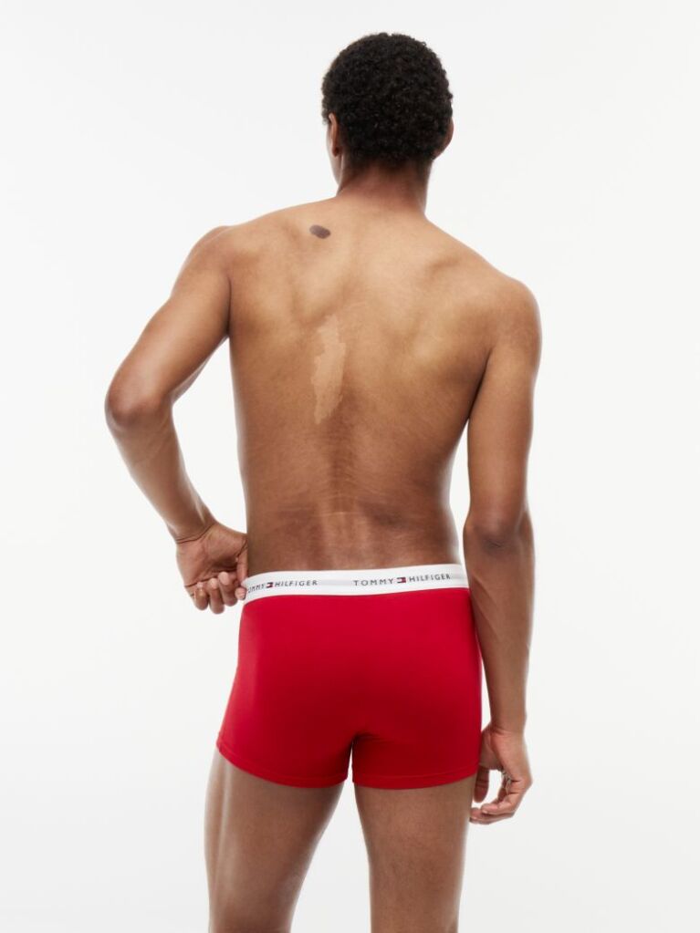 Multi 3-Pack Signature Repeat Logo Waistband Trunks  Men