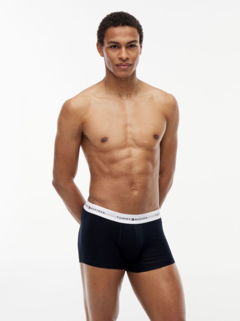 Multi 3-Pack Signature Repeat Logo Waistband Trunks  Men