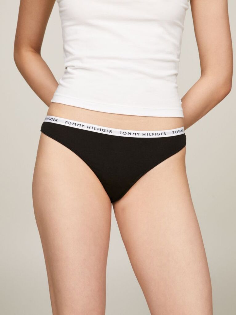 Multi 3-Pack Logo Waistband Thongs  Women