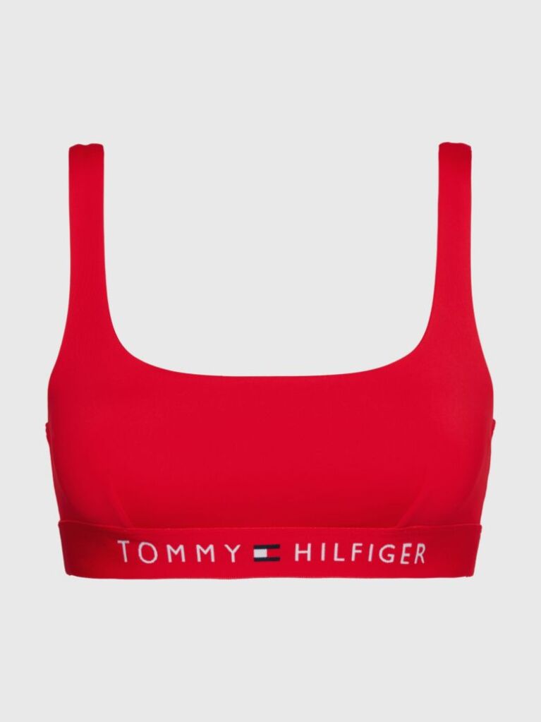 Red Original Logo Underband Bikini Bralette  Women