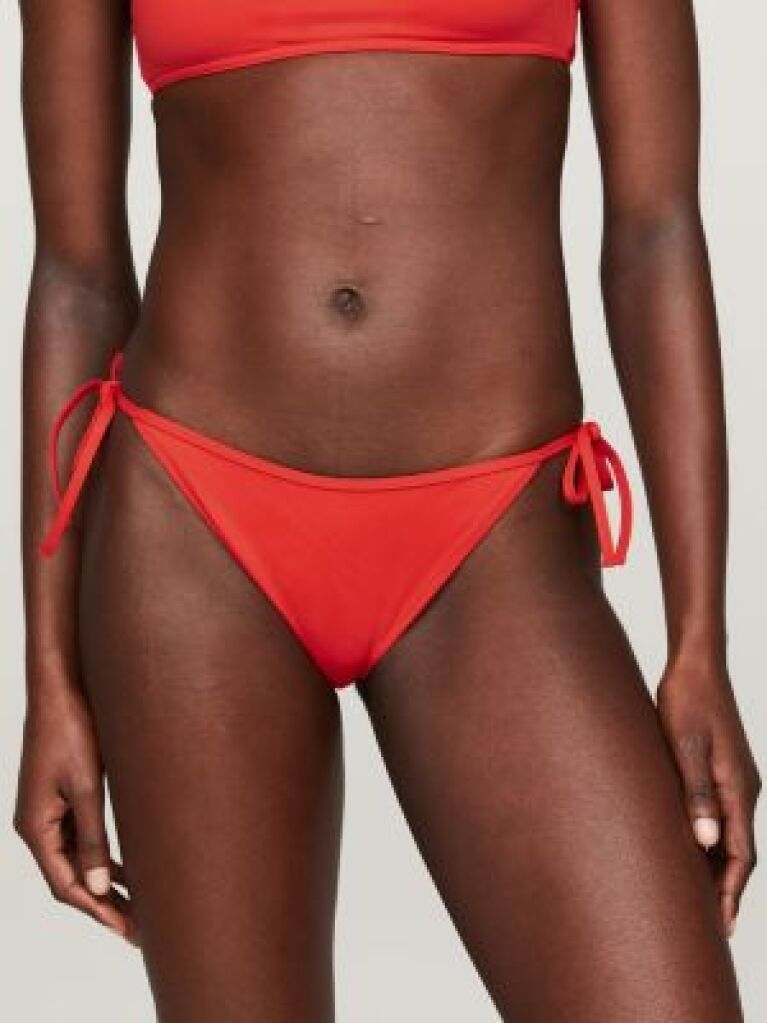 Red Heritage Cheeky String Side Tie Bikini Bottoms  Women