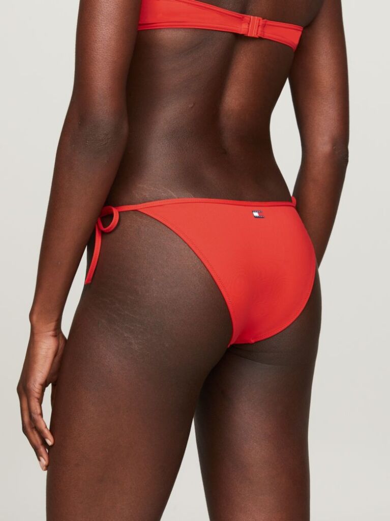 Red Heritage Cheeky String Side Tie Bikini Bottoms  Women
