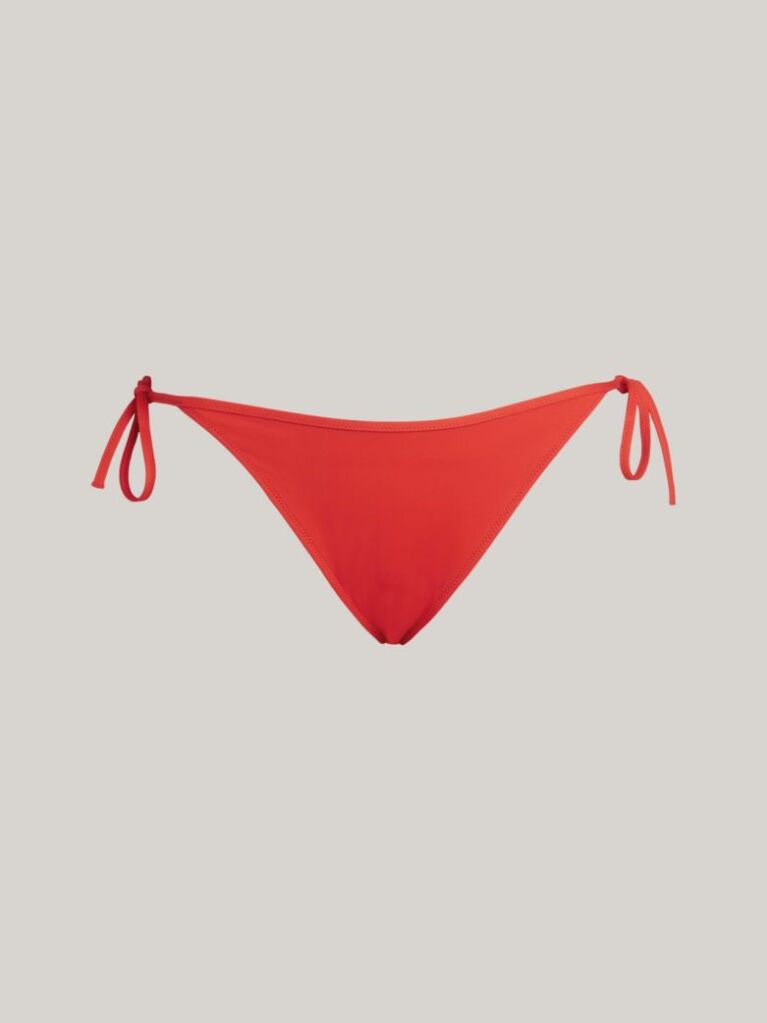 Red Heritage Cheeky String Side Tie Bikini Bottoms  Women