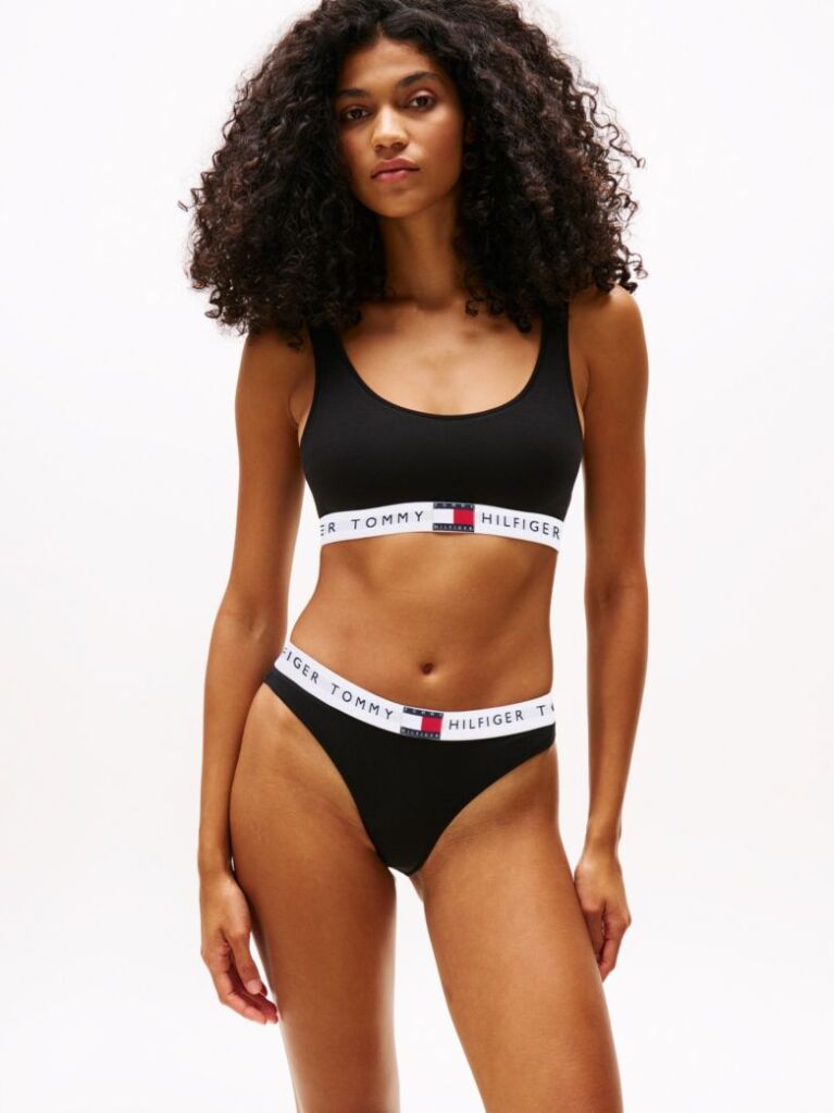 Black Heritage Logo Underband Non-Wired Bralette  Women