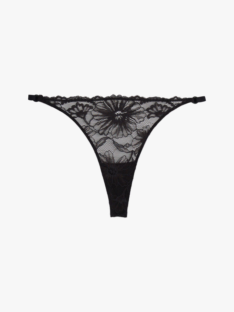 Black Tanga Thong  Women