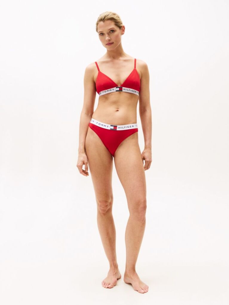 Red Heritage Waistband Logo Briefs  Women