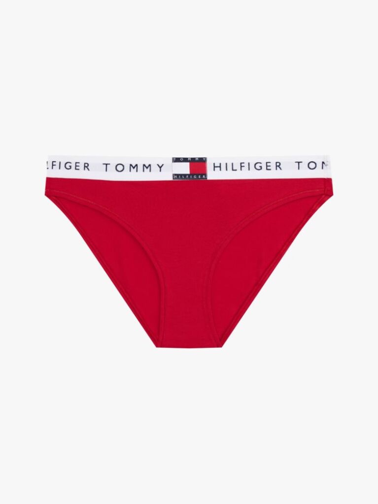 Red Heritage Waistband Logo Briefs  Women