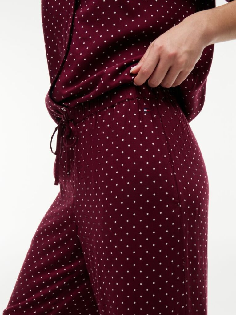 Red Essential Relaxed Drawstring Pyjama Bottoms  Women