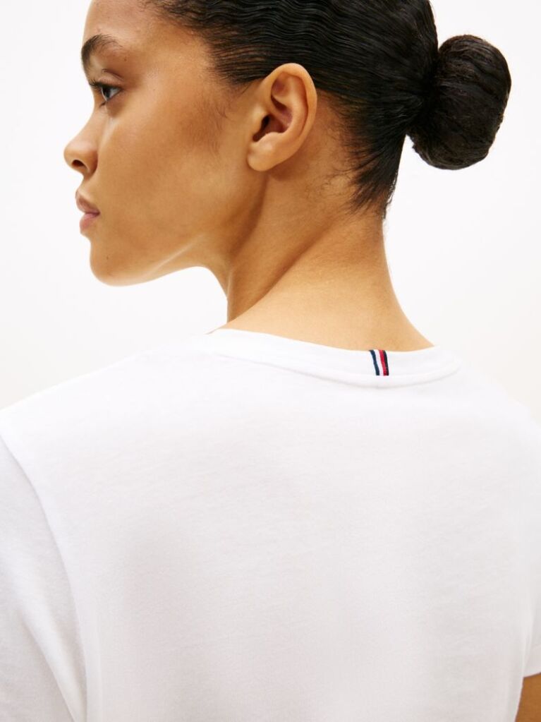 White HERITAGE CREW NECK T-SHIRT  Women