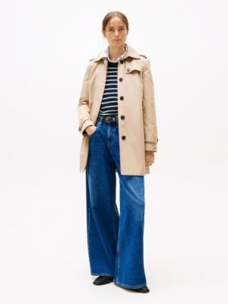 Beige Heritage Single Breasted Trench Coat  Women